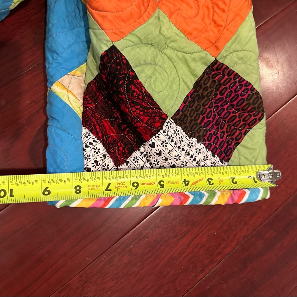 Custom Colorful Patchwork Quilted Jacket - image 6